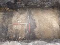 Thumbnail of Overhead shot of metalled surface (2814) in trench 281, no direction, 2x1m scale