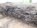 Thumbnail of Oblique shot of SW facing section of trench 281, W direction, 1m scale
