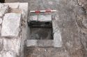 Thumbnail of Trench 3 drain {306}, view NNW, 0.5m scale