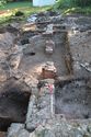 Thumbnail of Overview of Banqueting House (taken from Trench 2 towards Trench 3), view ENE, 1m scale