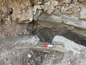 Thumbnail of Trench 1, Pipe (110) for filling plunge pool, view S, 0.1m scale