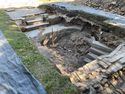 Thumbnail of Trench 1 plunge pool {109} overview, view SE, 1m scale
