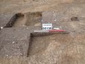 Thumbnail of Photo P9130567 Shot showing large rectangular feature [200138] and small pit [200136]