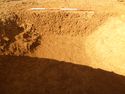 Thumbnail of Ditch [1072], north facing section of ditch, facing North. From archaeological recording and construction integrated recording at Thorpe Mandeville, Northamptonshire, England.