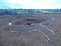 Thumbnail of Ditch [1063]. Shot of large enclosure ditch slots. From archaeological recording and construction integrated recording at Thorpe Mandeville, Northamptonshire, England.