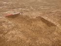 Thumbnail of Ditch [1011]. N facing shot of corner, facing North. From archaeological recording and construction integrated recording at Thorpe Mandeville, Northamptonshire, England.