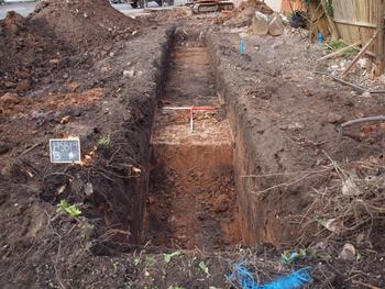 Image from Images from an Archaeological Evaluation at 87 High Street, Barwell, Leicestershire, November 2021