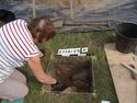 Thumbnail of Test-pit 2114, under excavation at 25cm depth, prior to extension to 1m long