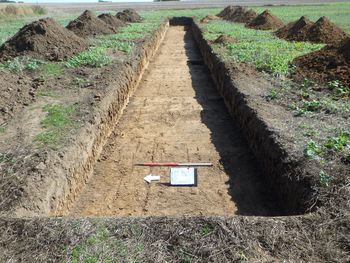 archaeol6-225270: Digital Archive from an Archaeological Evaluation East of Warren Avenue, Saxmundham, September 2015. Copyright:  Archaeology South-East