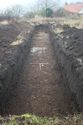 Thumbnail of An overview photograph of trench 6, facing north, scale 2x1m