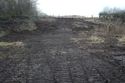 Thumbnail of A photograph of the site post-excavation and backfilling, facing west