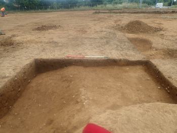 oxfordar1-396706: Digital Archive from an Archaeological Excavation at Middlemore Site 8e, Daventry, Northamptonshire, July 2019. Copyright:  Oxford Archaeology (South)