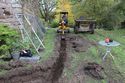 Thumbnail of Working shot of trenches excavation, facing East