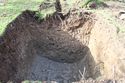 Thumbnail of SE facing section of drainage tank pit, 2.7m depth