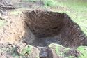 Thumbnail of NW facing section of drainage tank pit, 2.7m depth