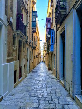A view down St. Frederick's Street Valletta