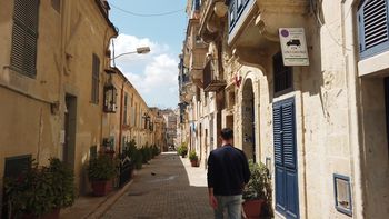 Interview in progress, East Street Valletta