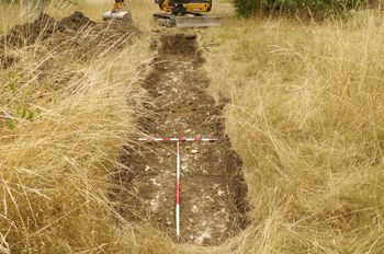 wessexar1-508691: Digital Archive from Archaeological Trial Trenching at Courtfield House, Trowbridge, Wiltshire, August 2022. Copyright:  Wessex Archaeology