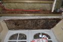 Thumbnail of View to west. Lintel of central window on west wall.