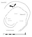 Thumbnail of Plan of Grave 22: Sawcliffe I