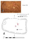Thumbnail of Plan of Grave 105: Sawcliffe II