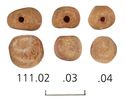 Thumbnail of Photograph of Finds 111.02, 111.03 and 111.04 Beads