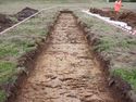 Thumbnail of Southwest facing shot of Trench 8, 2x1m scale