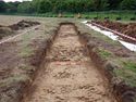 Thumbnail of West facing shot of Trench 4, 2x1m scale