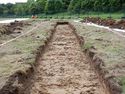 Thumbnail of Northwest facing shot of Trench 3, 2x1m scale