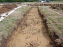 Thumbnail of Southeast facing shot of Trench 3, 2x1m scale