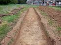 Thumbnail of Southeast facing shot of open Trench 2, 2x1m scale