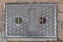 Thumbnail of Office, north-west elevation, exterior drain cover 