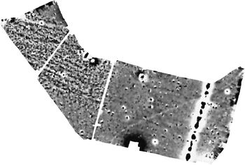 Hartpury College Magnetometer Survey Greyscale image