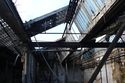 Thumbnail of View of the deteriorating roof of the former mule spinning shed