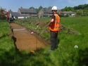Thumbnail of Working shot taken during an archaeological evaluation at Milken Lane, Ashover, Derbyshire.
