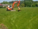 Thumbnail of Working shot taken during an archaeological evaluation at Milken Lane, Ashover, Derbyshire.