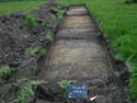 Thumbnail of North-West facing pre-excavation shot of trench 4 (1m x 2m scale) taken during archaeological evaluations at Milken Lane, Ashover, Derbyshire
