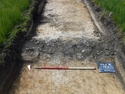 Thumbnail of Photograph depicting a possible drain in trench 9 of evaluations at Milken Lane, Ashover, Derbyshire