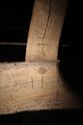 Thumbnail of Shot of the carpenter marks on the wooden truss in F10 at Highfield Farm