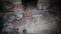 Thumbnail of View of the brick floor in the cellar at Highfield Farmhouse (1m scale)