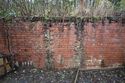 Thumbnail of Detail view of the now lost buttresses in the red brick retaining wall, facing south west.
