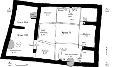 Figure 2: General plan of first occupational phase of Building 1