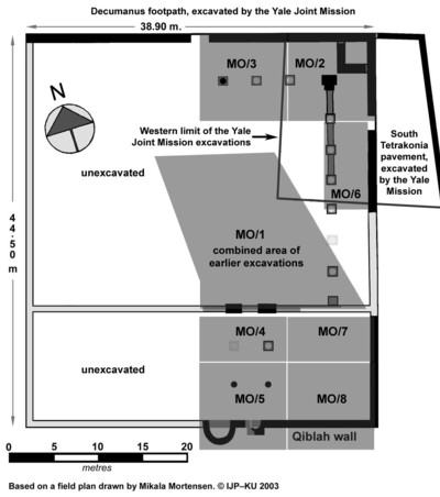 Figure 3: Plan of the Jarash mosque.
