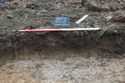 Thumbnail of North-west facing shot of a sample section of trench 14 at Bakewell Road, Matlock