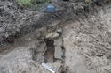 Thumbnail of North-east facing post-excavation shot of culvert [304] at Bakewell Road, Matlock