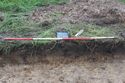 Thumbnail of North-west facing shot of a sample section of trench 7 at Bakewell Road, Matlock (2m scale)
