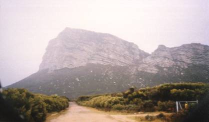 Cape Hangklip on a typically misty day in the Cape