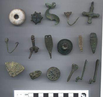 Selection of finds deposited by Neil Campling in the Yorkshire Museum (YORYM: E2214)