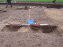 Thumbnail of Excavated cut of ditches 1004 and 1005. Section visible.