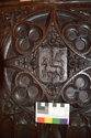 Thumbnail of Photo of nave pew Bath Abbey detail South Nave E south end